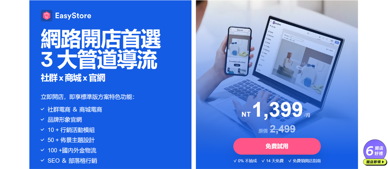 託管型電商平台EasyStore 